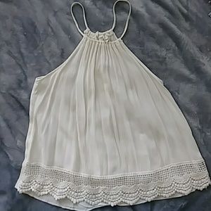 White halter tank